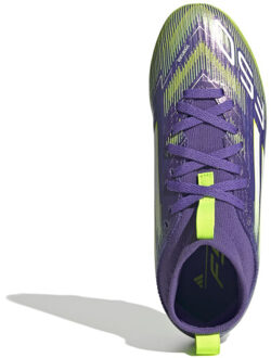 adidas f50 league fg/mg mid j voetbal schoen firm ground jongens - Paars - 31