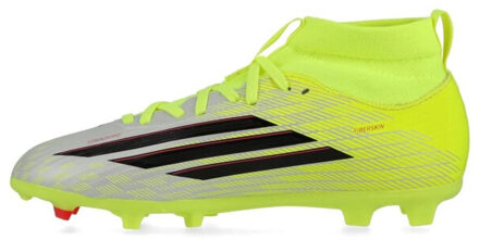 adidas f50 league mid fg/mg j voetbal schoen firm ground jongens - Geel - 38