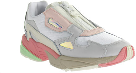 adidas Falcon Zip Vrouwentrainers Wit - maat EU 40.5 / UK 7