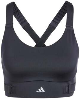 adidas FastImpact Luxe Run High-Support Sport-bh Dames-Zwart - XS
