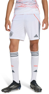 adidas Fc Bayern 25/26 Away Shorts Korte Broeken Kinder - Wit - Maat 135 - 140 CM - Poly Mesh White