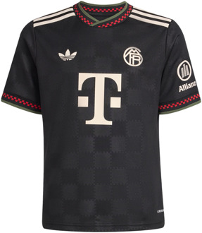 adidas Fc Bayern 25/26 Third Jersey Truien/Replica's Kinder - Zwart - Maat 123 - 129 CM - Poly Mesh Black