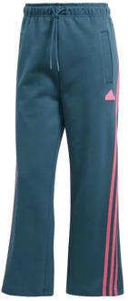 adidas fi 3-stripes joggingbroek blauw/roze dames - L
