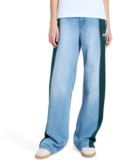 adidas Firebird Broeken Dames - Blauw - Maat 38 - Mesh/Synthetisch Blue