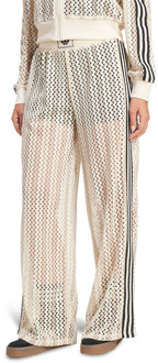 adidas Firebird Broeken Dames - Wit - Maat 34 - Poly Mesh White