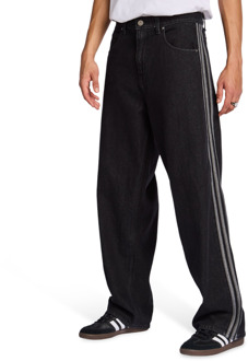 adidas Firebird Broeken Heren - Zwart - Maat XXS - Katoen Denim Black