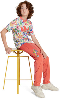 adidas Firebird Broeken Kinder - Rood - Maat 147 - 152 CM - Poly Mesh Red