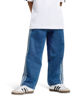 adidas Firebird Broeken Peuter - Blauw - Maat 99 - 104 CM - Katoen Keperbinding Blue