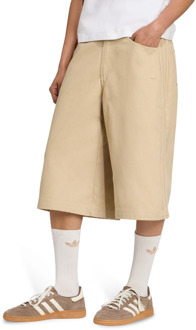 adidas Firebird Korte Broeken Dames - Beige - Maat 34 - Katoen Jersey