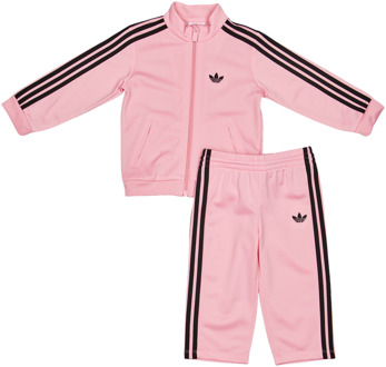 adidas Firebird Trainingspakken Baby - Roze - Maat 93 - 98 CM - Poly Tricot Pink