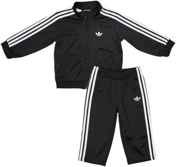 adidas Firebird Trainingspakken Baby - Zwart - Maat 87 - 92 CM - Poly Tricot Black