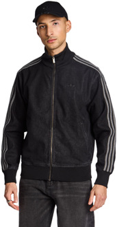 adidas Firebird Trainingspakken Heren - Zwart - Maat M - Katoen Denim Black