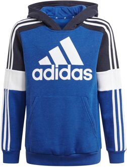 adidas Fleece Colorblock Hoodie - Blauw - Kinderen - maat  140