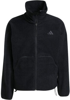 adidas Fleece Full-Zip Trainingsjack Heren-zwart - M,XXL