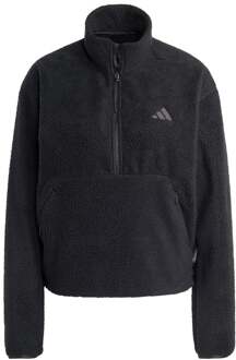 adidas Fleece Half-Zip Sweatshirt Dames-zwart - XS,S,M,L,XL
