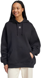 adidas fleece Hoodies Dames - Zwart - Maat 34 - Katoen Jersey Black