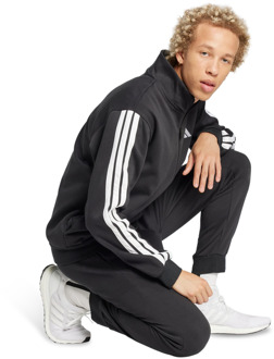 adidas fleece Trainingspakken Heren - Zwart - Maat XXL - Katoen Jersey Black