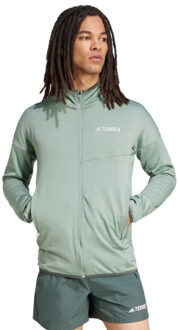 adidas Fleece vest heren - maat L Groen