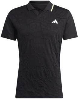 adidas FLFT Pro Polo Heren-Zwart - S