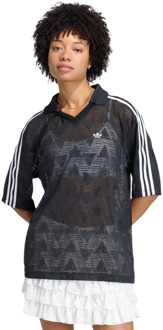 adidas Football T-shirts Dames - Zwart - Maat 36 - Poly Mesh Black