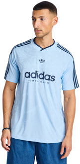 adidas Football T-shirts Heren - Blauw - Maat M - Poly Jersey Blue