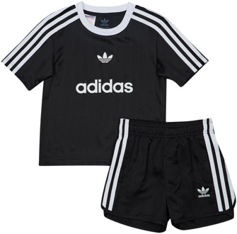 adidas Football Trainingspakken Peuter - Zwart - Maat 105 - 110 CM - Poly Mesh Black