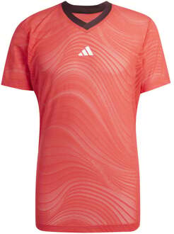 adidas Freelift Mesh Pro T-shirt Heren-Rood - XL