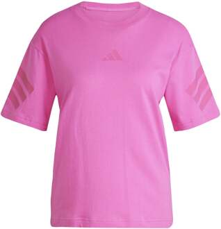 adidas Future Icon 3Stripes T-shirt Dames-Pink roze - XS,S,M,L,XL
