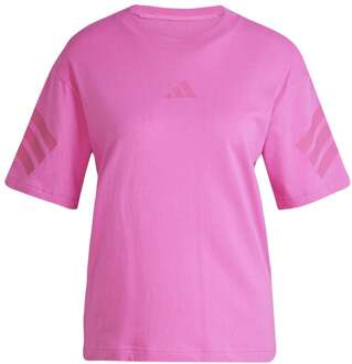 adidas Future Icon 3Stripes T-shirt Dames-Pink - XS,S,M,L