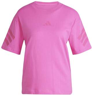 adidas Future Icon 3Stripes T-shirt Dames-Pink - XS,S