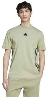 adidas Future Icons 3-Stripes Casual T-shirt Heren L Groen