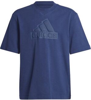 adidas Future Icons Logo Sportshirt Jongens 152 Donkerblauw