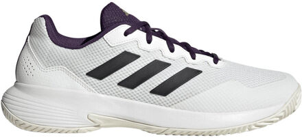 adidas Game Court 2 Tennisschoenen Heren-Wit,Paars - 46,46 2/3,47 1/3,48,48 2/3,49 1/3