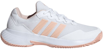 adidas GameCourt 2 Allcourt schoen Dames-wit, abrikoos - 36,36 2/3,37 1/3,38,38 2/3,39 1/3,40,40 2/3,41 1/3,42,42 2/3