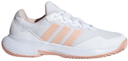 adidas GameCourt 2 Allcourt schoen Dames-wit, abrikoos - 37 1/3
