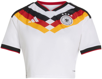 adidas Germany 26 Home Cropped Jersey Truien/Replica's Dames - Wit - Maat 36 - Poly Mesh White