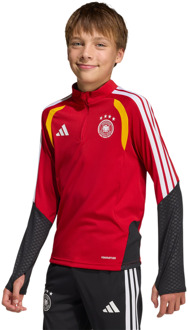 adidas Germany 26 Tiro Kids Top T-shirts Kinder - Rood - Maat 123 - 129 CM - Poly Mesh Red