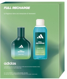adidas Geschenkset Adidas Full Recharge Gift Set 50 ml + 100 ml