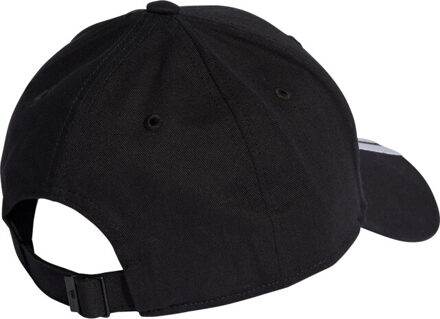 adidas Gestreepte keperstof baseball cap Zwart - M / L