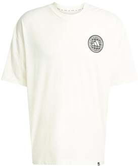 adidas Gfx Glob Q3 T-shirt Heren-Crème - S,XL,XXL