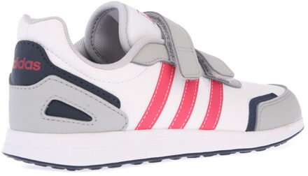 adidas Girl's adidas Childrens VS Switch Trainers in White pink - maat EU 29.5 / UK 11.5