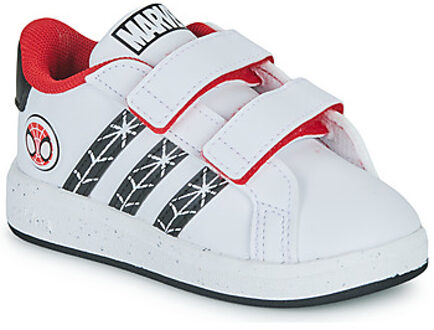 adidas grand court 2.0 sneakers wit/zwart kinderen kinderen - 26