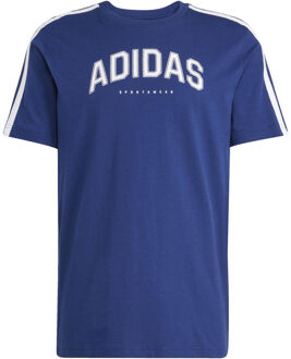 adidas Graphic T-shirt Heren-Donkerblauw,Wit - S,M