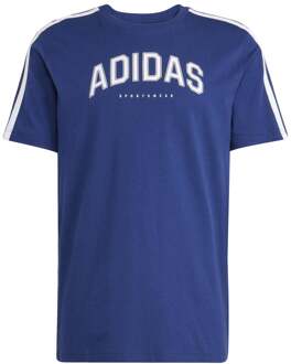 adidas Graphic T-shirt Heren-Donkerblauw,Wit - XXL