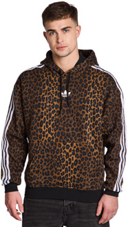 adidas Graphics Hoodies Heren - Bruin - Maat L - Katoen Fleece Brown