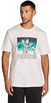 adidas Graphics T-shirts Heren - Wit - Maat L White