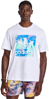 adidas Graphics T-shirts Heren - Wit - Maat M White
