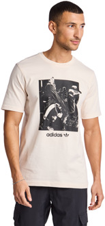 adidas Graphics T-shirts Heren - Wit - Maat S White