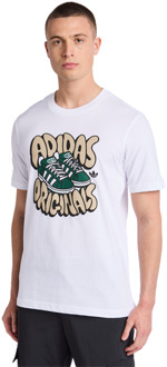 adidas Graphics T-shirts Heren - Wit - Maat S White
