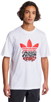 adidas Graphics T-shirts Heren - Wit - Maat XL White